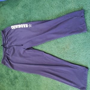 Dallas Cowboys NFL Women's Plus Size Navy Blue Jersey Lounge Pants Sz 1X